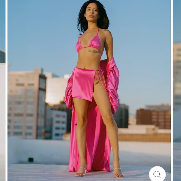 Laina Rauma THE PANELED SKIRT // GOOD LUCK GREEN - Picture 2 of 5